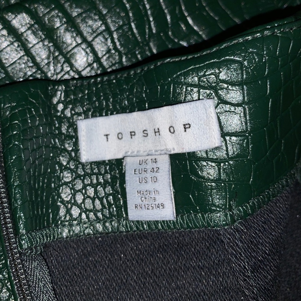 Green Snake print skirt